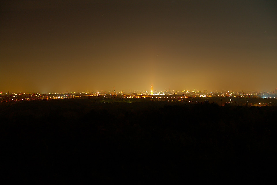 Skyline of Berlin at night